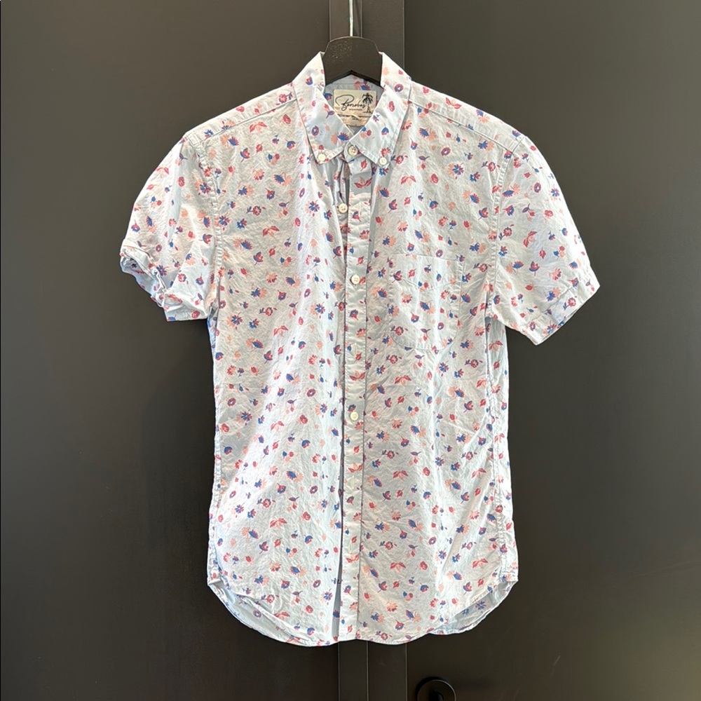 Bonobos Men's Riviera Short Sleeve Floral Shirt
